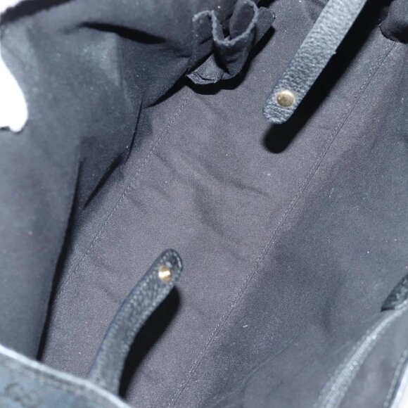 GUCCI GG Canvas Web Sherry Line Pretty Tote Bag Black Gold 163805 Auth 131957V - Picture 14 of 16